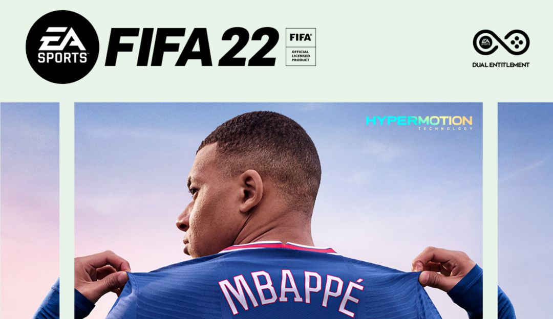 El delantero Kylian Mbappé, portada de FIFA 22. El delantero Kylian Mbappé, portada de FIFA 22.