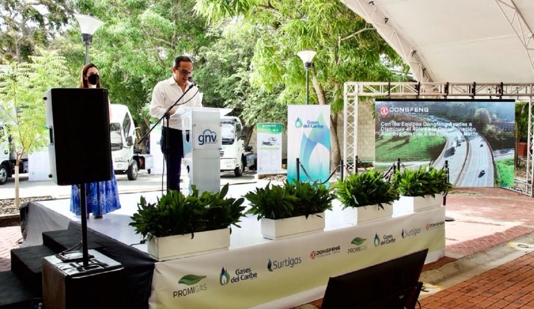 Dongfeng, en alianza con Gases del Caribe, Promigas y Surtigas, presentó sus nuevos modelos de camiones y buses dedicados a GNV Dongfeng, en alianza con Gases del Caribe, Promigas y Surtigas, presentó sus nuevos modelos de camiones y buses dedicados a GNV
