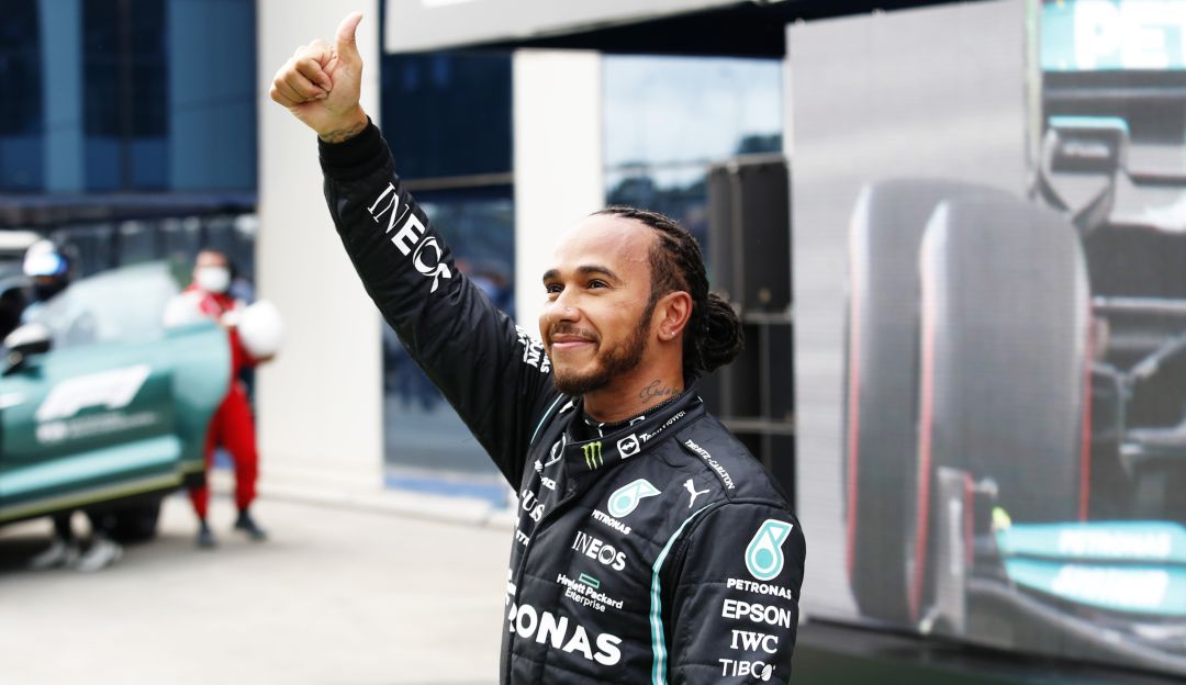 Lewis Hamilton en la clasificación del Gran Premio de Turquía Lewis Hamilton en la clasificación del Gran Premio de Turquía