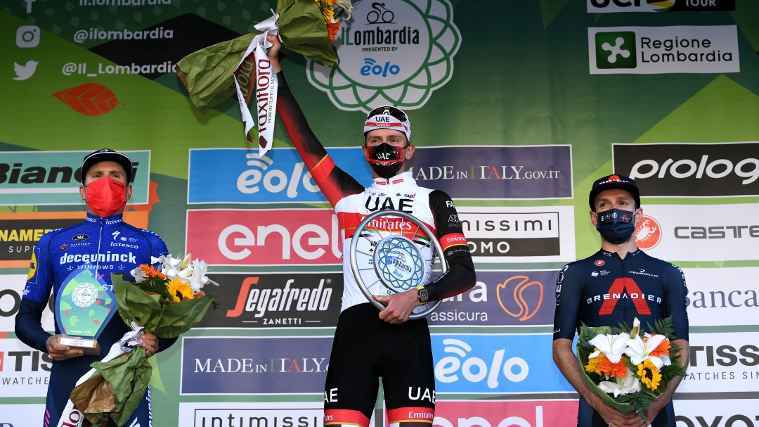Video: Pogacar ganó en Lombardía y un colombiano fue Top 10