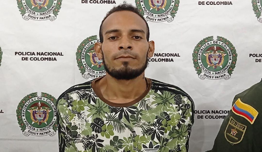 Según la Policía, este sujeto tiene siete antecedentes judiciales por homicidio, porte ilegal de armas de fuego y hurto agravado Según la Policía, este sujeto tiene siete antecedentes judiciales por homicidio, porte ilegal de armas de fuego y hurto agravado