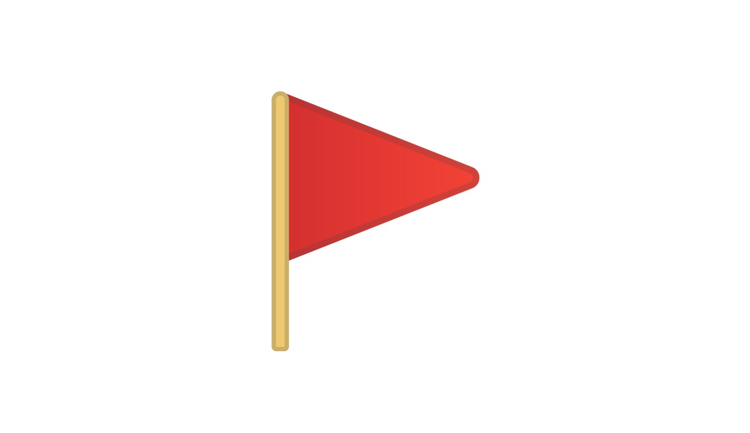 Emoji bandera roja Emoji bandera roja