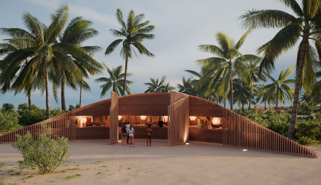 Render del Centro de Deportes Náuticos Render del Centro de Deportes Náuticos