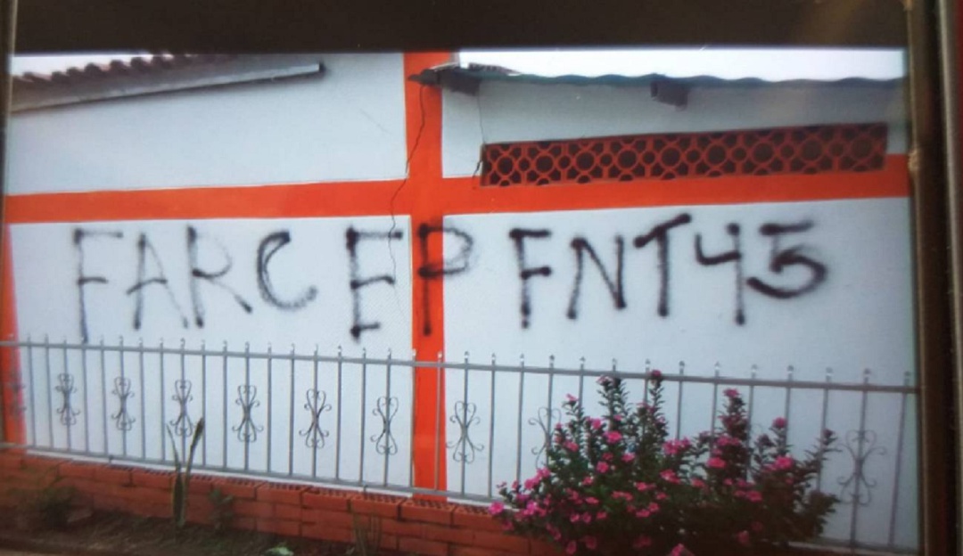 Aparecen grafitis de grupos armados en Cúcuta Aparecen grafitis de grupos armados en Cúcuta