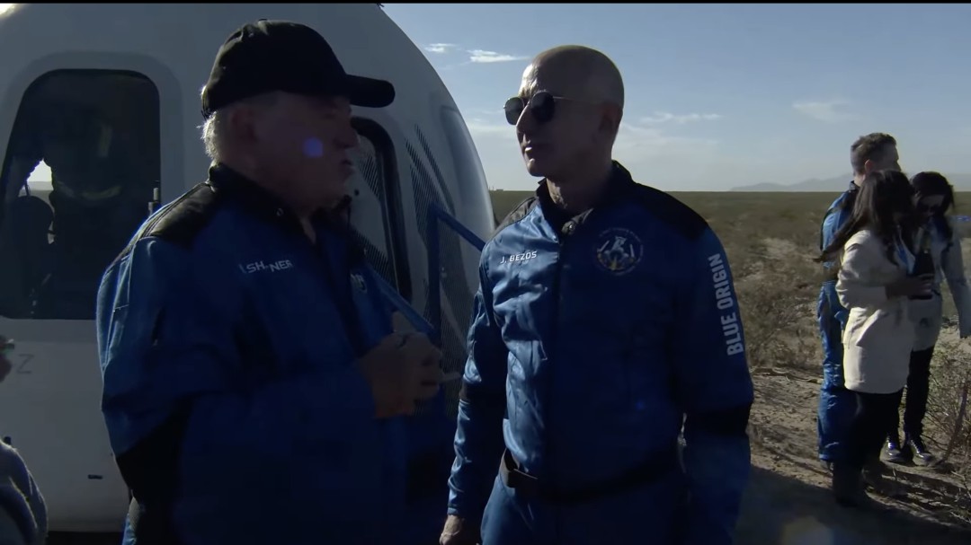 Capitán Kirk de Star Trek estuvo en segundo vuelo espacial de Blue Origin