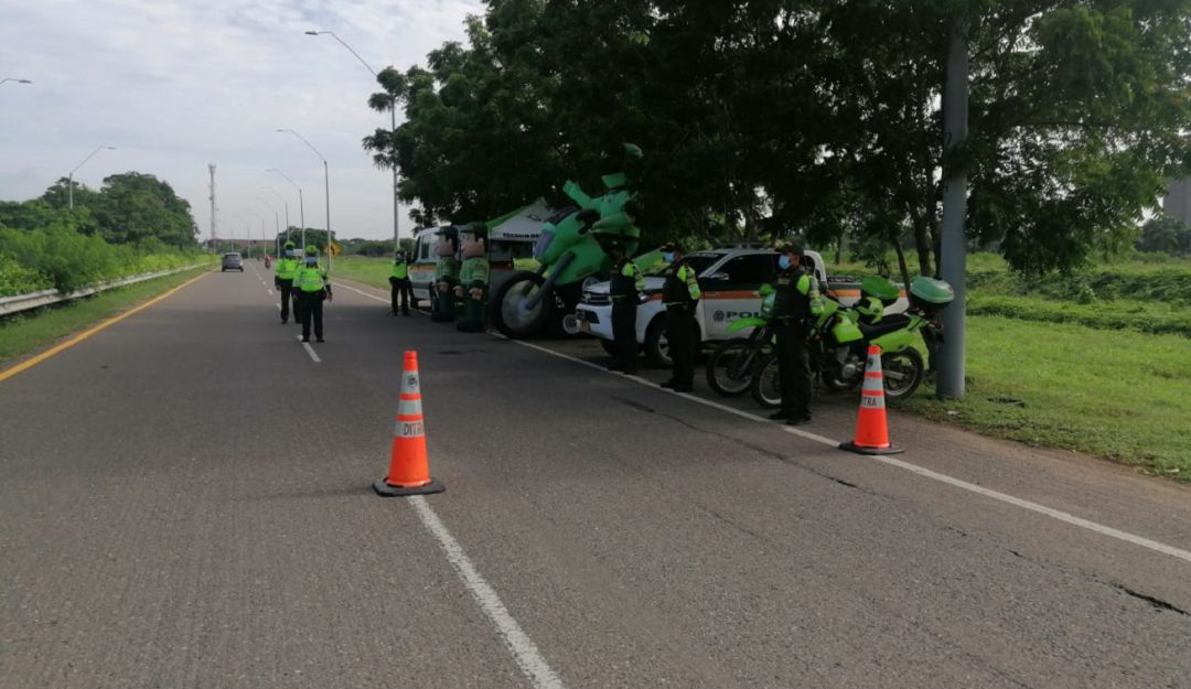 Los operativos se concentran en las vías de acceso ya que se espera un desplazamiento masivo de viajeros hacia la ciudad de Barraquilla Los operativos se concentran en las vías de acceso ya que se espera un desplazamiento masivo de viajeros hacia la ciudad de Barraquilla