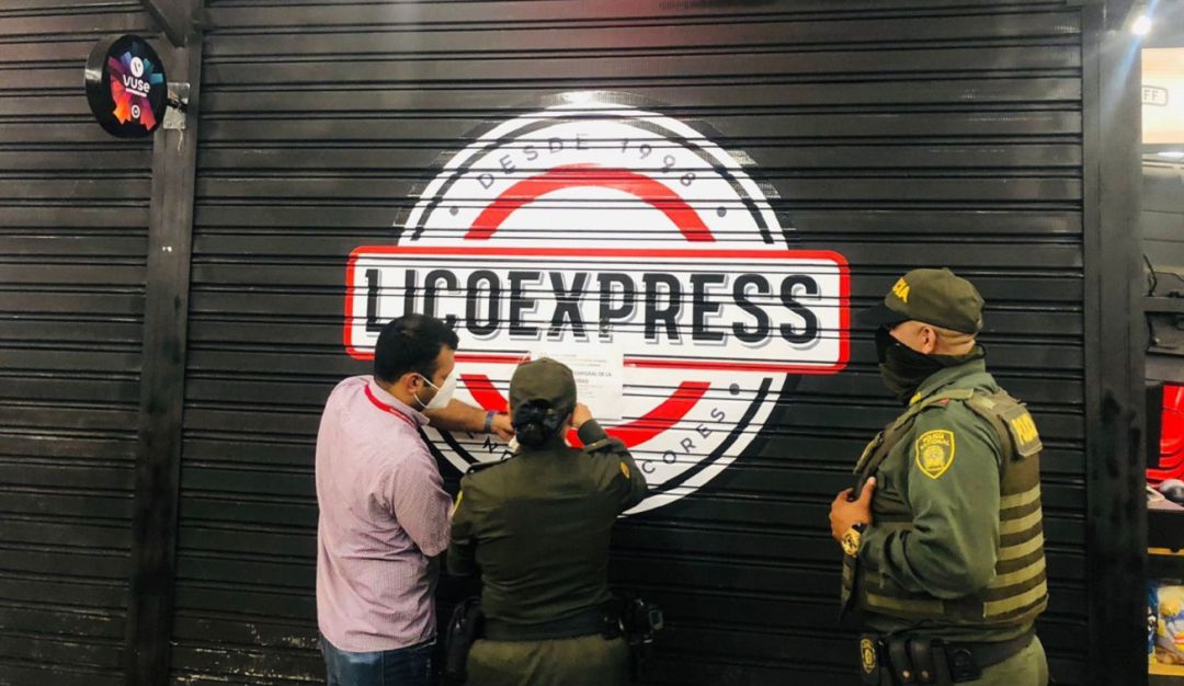 El cierre se dio en el establecimiento Lico Exprex ubicado en Bocagrande El cierre se dio en el establecimiento Lico Exprex ubicado en Bocagrande