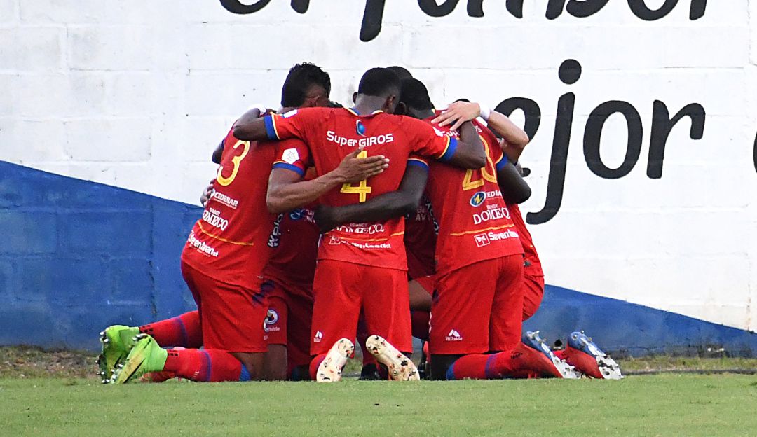 Los jugadores del Pasto festejan su más reciente anotación ante Jaguares. Los jugadores del Pasto festejan su más reciente anotación ante Jaguares.