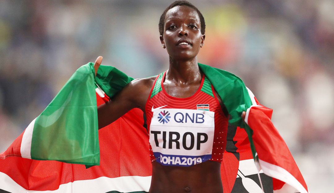 Agnes Tirop en Doha 2019 Agnes Tirop en Doha 2019