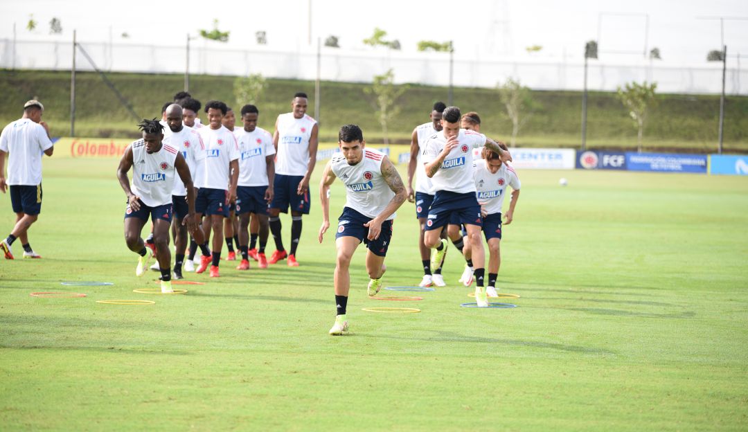 Selección Colombia entrenando en Barranquilla previo al duelo ante Ecuador en 2021 Selección Colombia entrenando en Barranquilla previo al duelo ante Ecuador en 2021