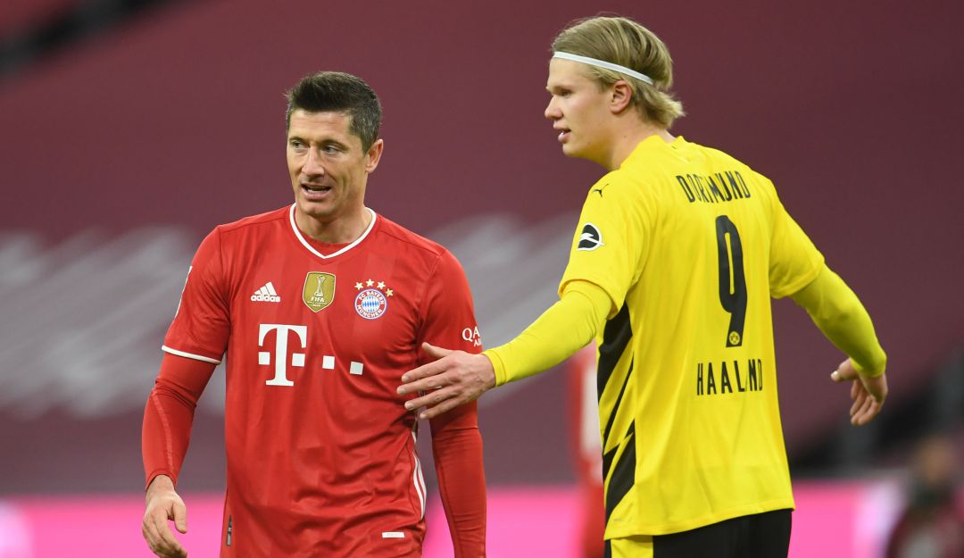 Haaland y Lewandowski Haaland y Lewandowski