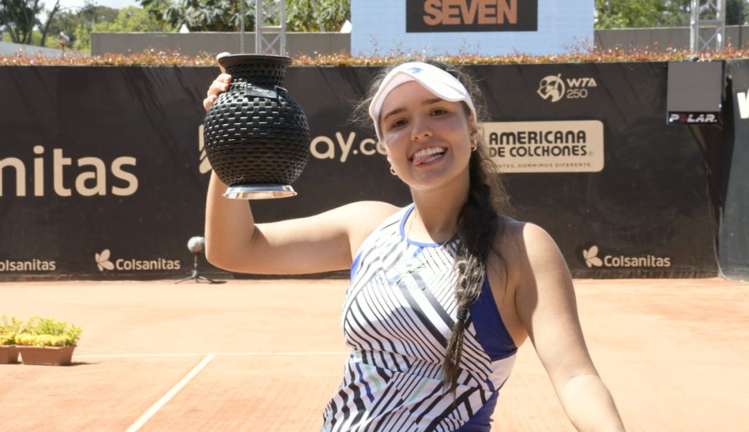 María Camila Osorio, raqueta número uno de Colombia y 63 del mundo. María Camila Osorio, raqueta número uno de Colombia y 63 del mundo.