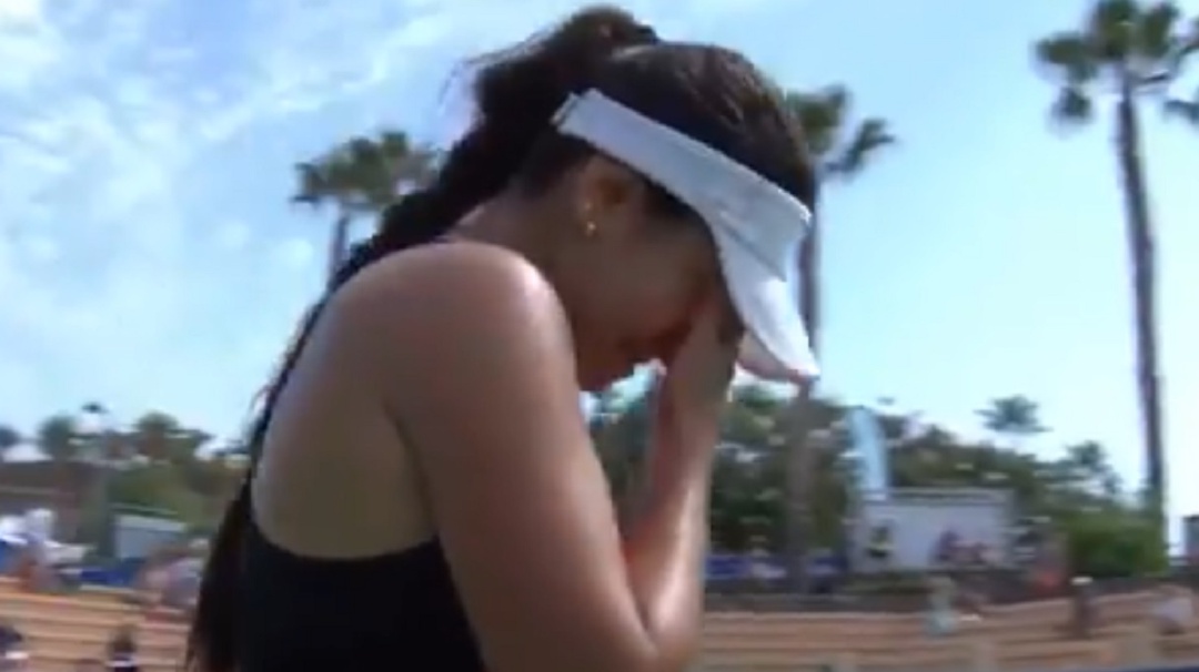 María Camila Osorio celebró en medio del llanto su triunfo sobre Svitolina