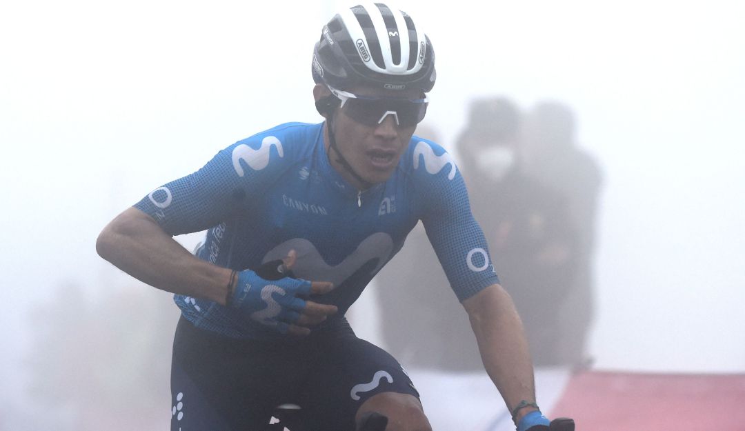 Miguel Ángel López con Movistar Team en 2021 Miguel Ángel López con Movistar Team en 2021
