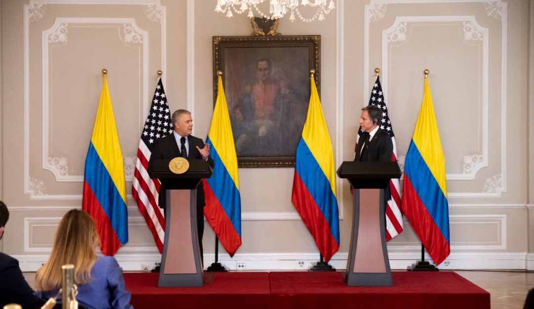Encuentro entre el presidente Duque y Antony Blinken. Encuentro entre el presidente Duque y Antony Blinken.