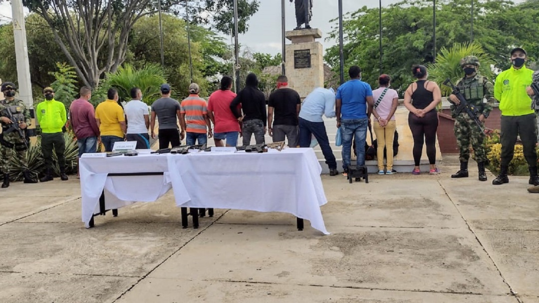 Capturan a 17 presuntos miembros del Clan del Golfo en La Guajira