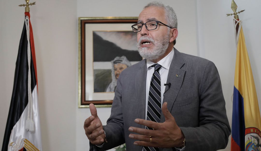 Raouf Almalki, embajador de Palestina en Colombia. Raouf Almalki, embajador de Palestina en Colombia.