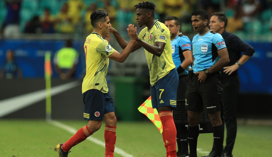 Falcao y Duván Zapata en Copa América 2019 Falcao y Duván Zapata en Copa América 2019
