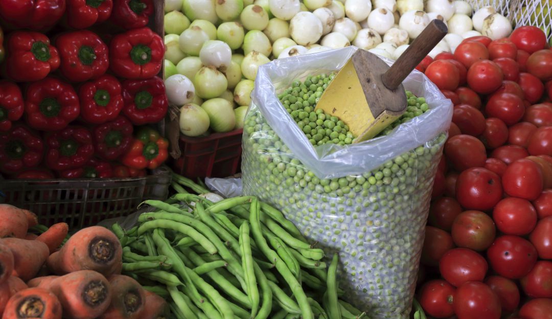 Verduras en la plaza de Paloquemao Verduras en la plaza de Paloquemao