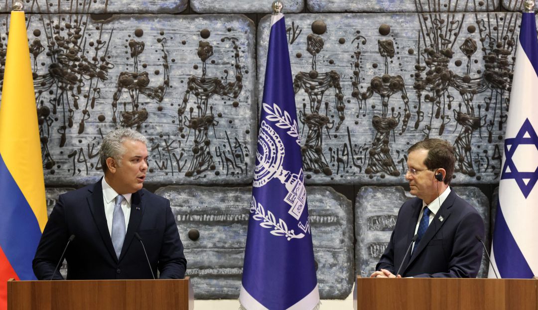 Iván Duque y su homólogo de Israel, Isaac Herzog Iván Duque y su homólogo de Israel, Isaac Herzog