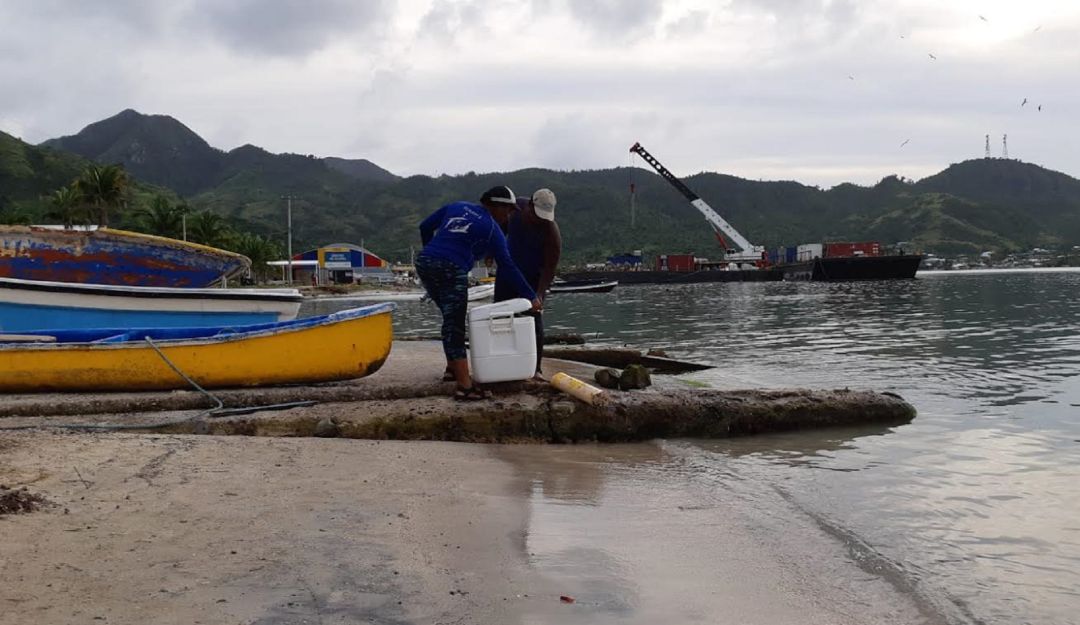 Pescadores en Providencia. Pescadores en Providencia.