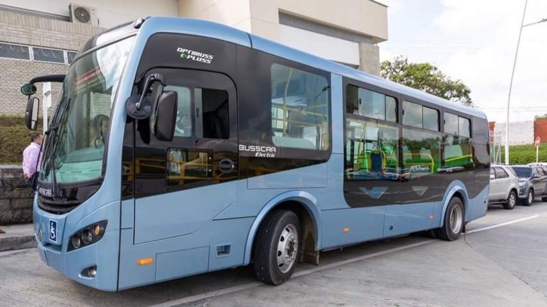 Ya circula en Pereira el primer bus 100 % eléctrico