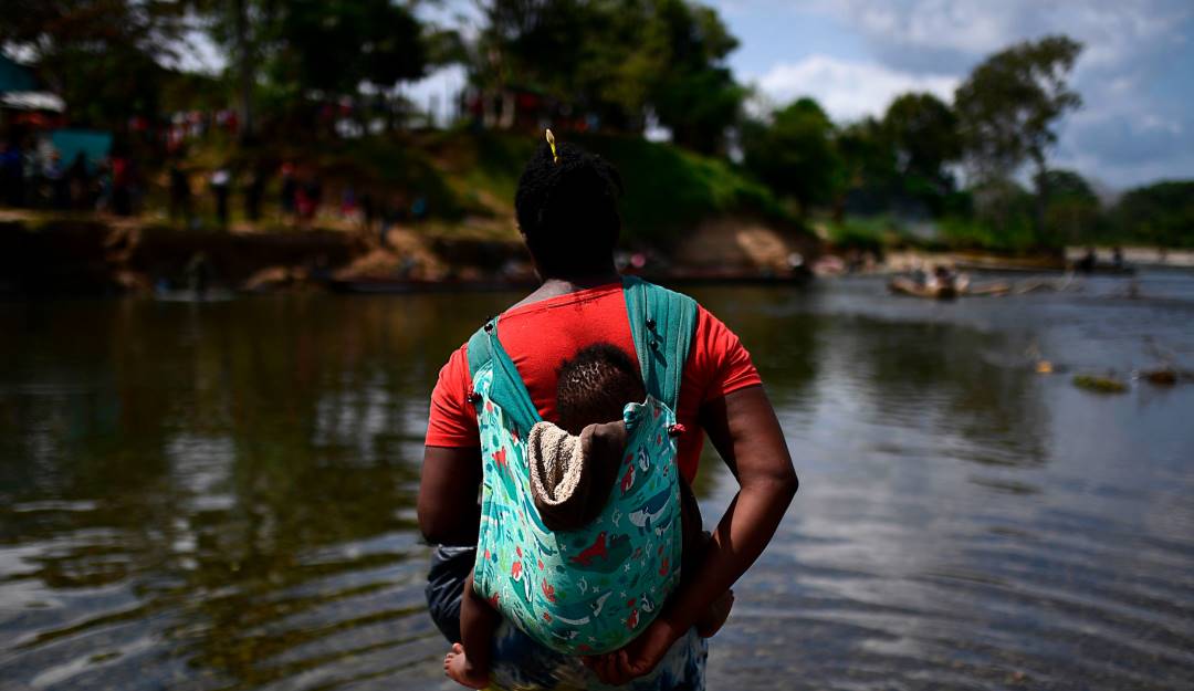 Migrante en el Darién Foto: Getty Migrante en el Darién Foto: Getty