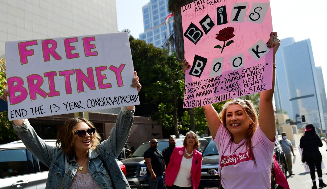 Manifestaciones a favor de Britney Spears Manifestaciones a favor de Britney Spears