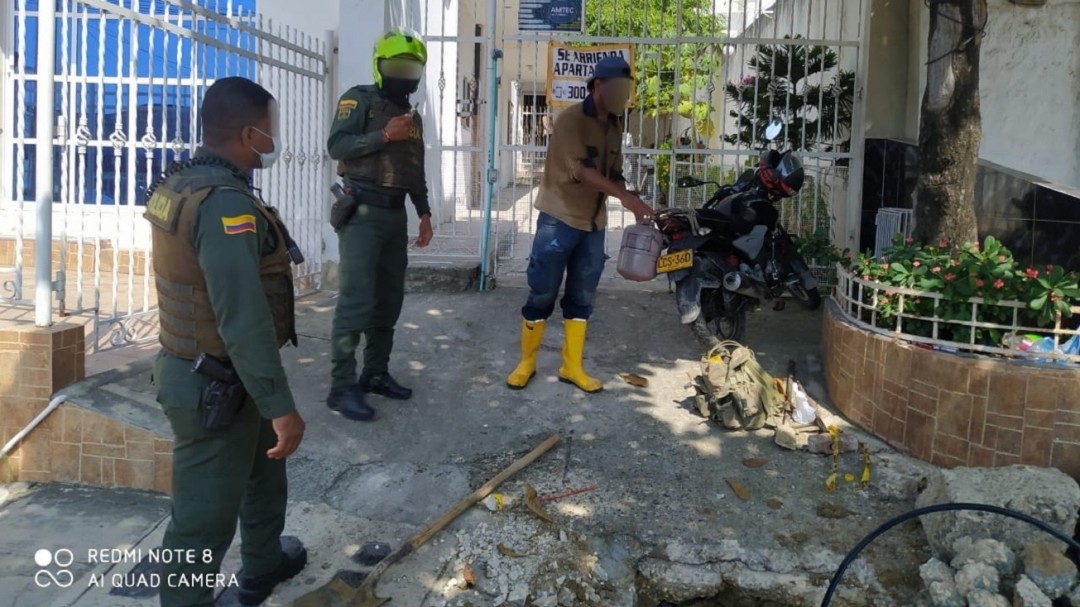 Capturaron a un hombre por manipular redes de acueducto en Cartagena