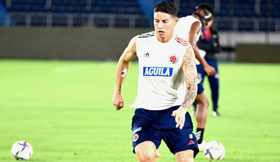 James Rodríguez con la Selección Colombia en 2021 James Rodríguez con la Selección Colombia en 2021