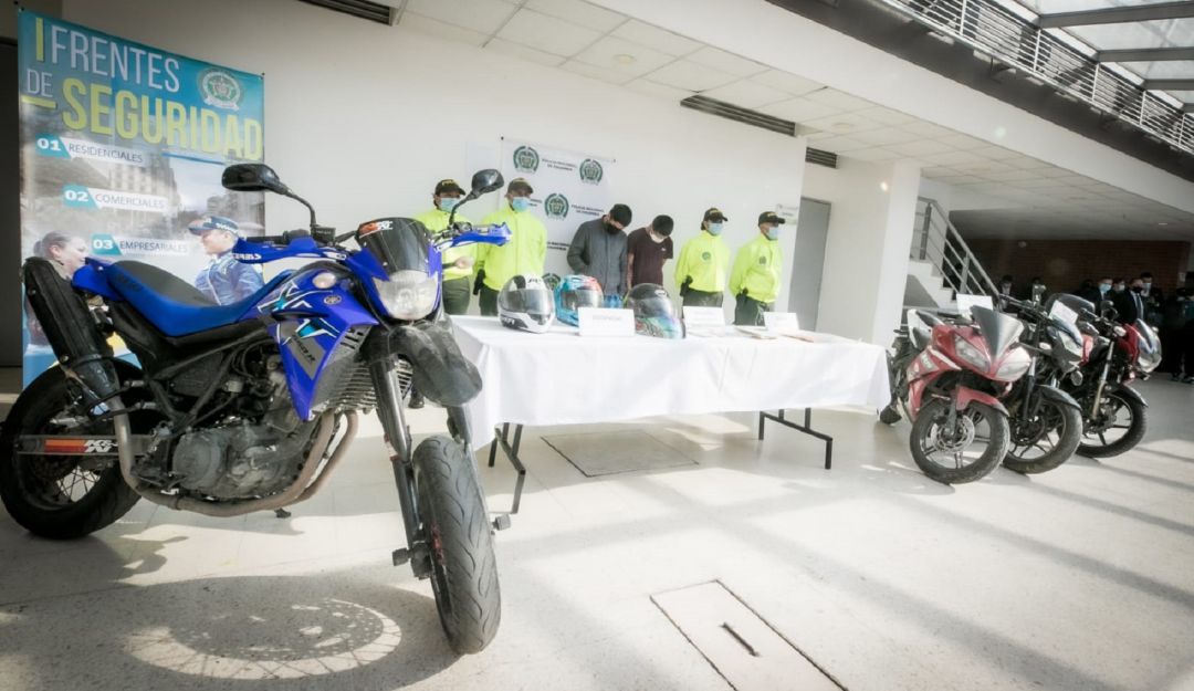 Banda que se dedicaba al hurto de motos fue desarticulada por la Policía Metropolitana Banda que se dedicaba al hurto de motos fue desarticulada por la Policía Metropolitana