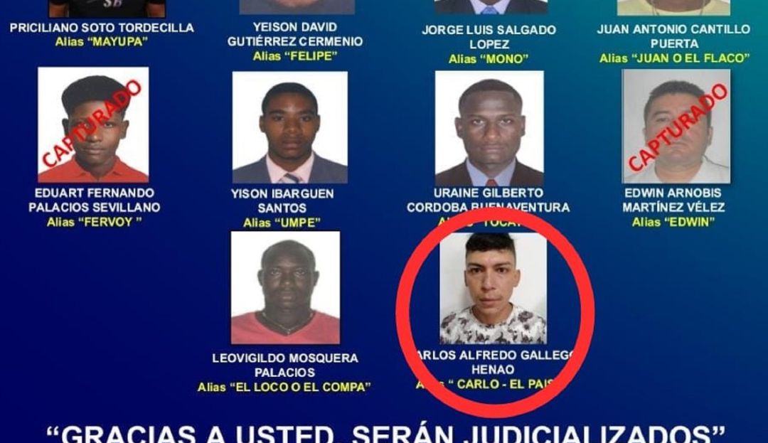 Cae en Florencia uno de los más buscados en el Chocó. Cae en Florencia uno de los más buscados en el Chocó.