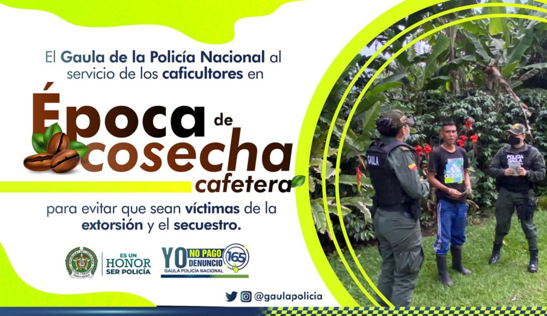 Campañas de prevención: Gaula Magdalena blinda de la extorsión y secuestro a cafeteros de la Sierra Campañas de prevención: Gaula Magdalena blinda de la extorsión y secuestro a cafeteros de la Sierra