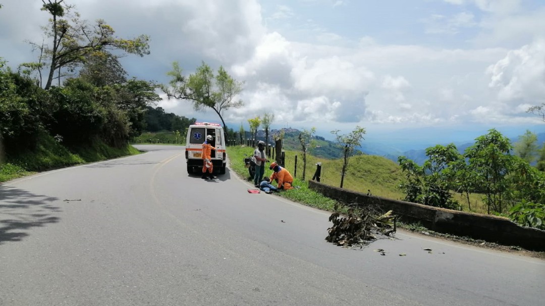 Dos personas lesionadas deja un accidente en la vía Anserma – Riosucio