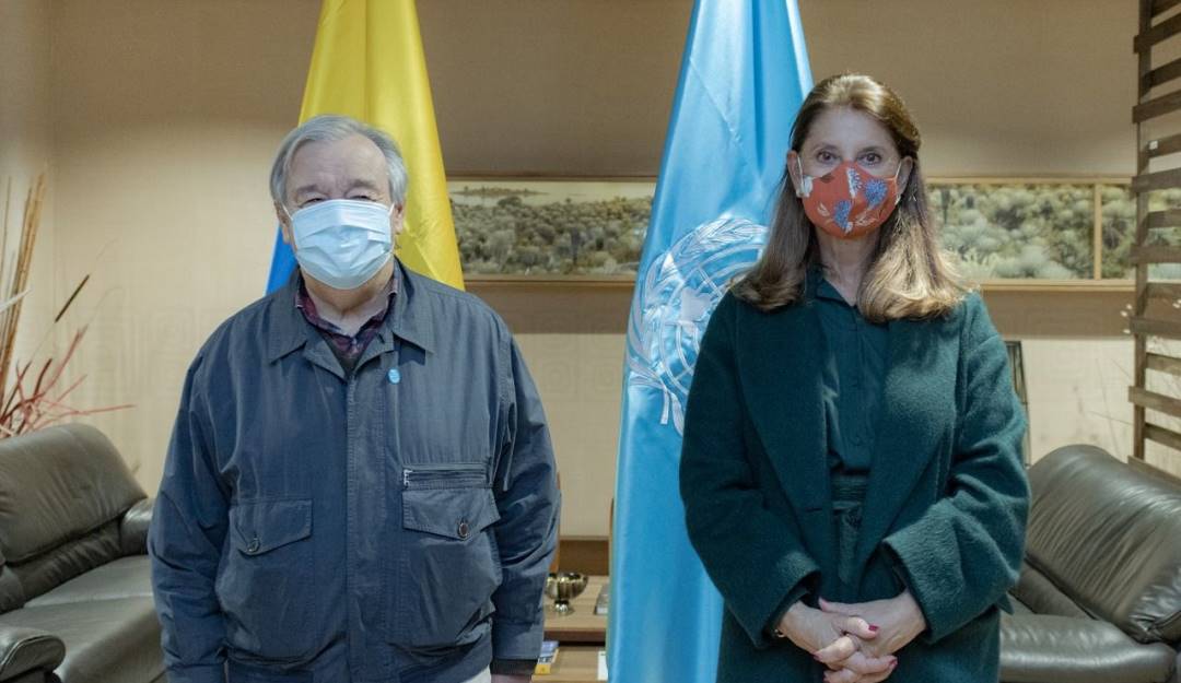 Vicepresidente - Canciller, Marta Lucía Ramírez y Secretario General de la ONU, António Guterres. Vicepresidente - Canciller, Marta Lucía Ramírez y Secretario General de la ONU, António Guterres.
