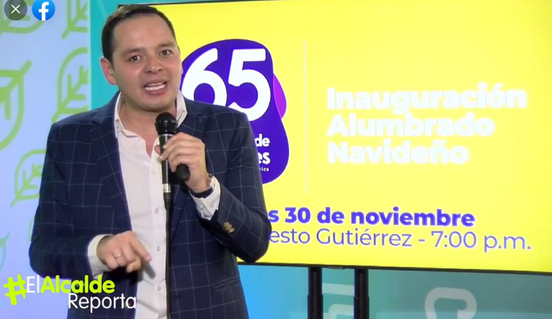 Alcalde de Manizales confirma inauguración del alumbrado navideño Alcalde de Manizales confirma inauguración del alumbrado navideño