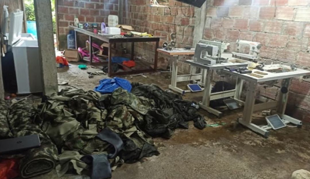Sastrería donde confeccionaban camuflados Sastrería donde confeccionaban camuflados