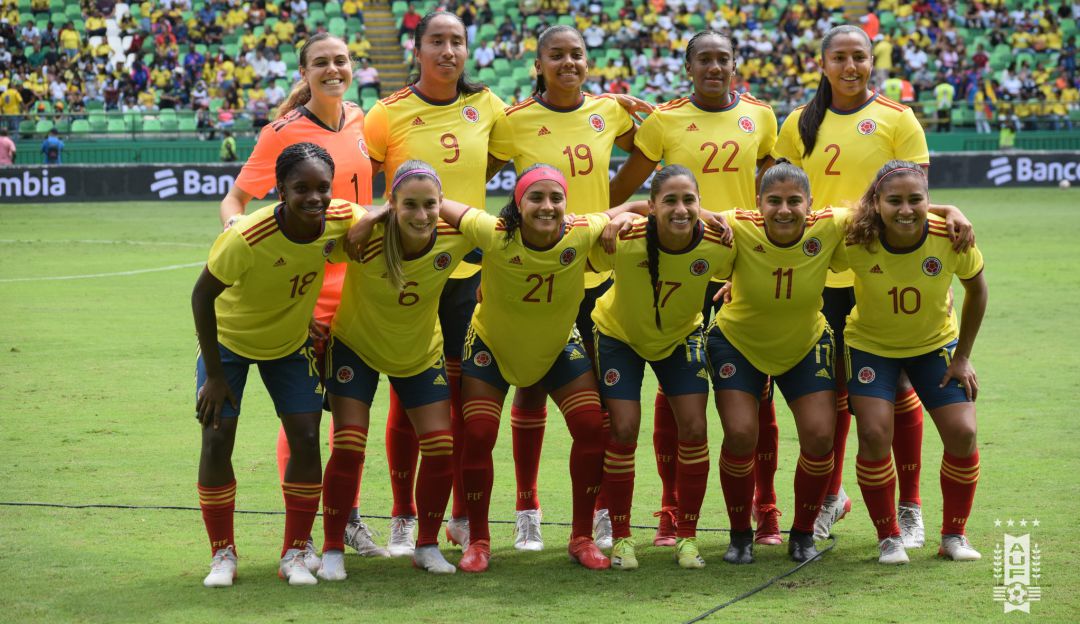 El once inicial de la Selección Colombia femenina frente a Uruguay. El once inicial de la Selección Colombia femenina frente a Uruguay.