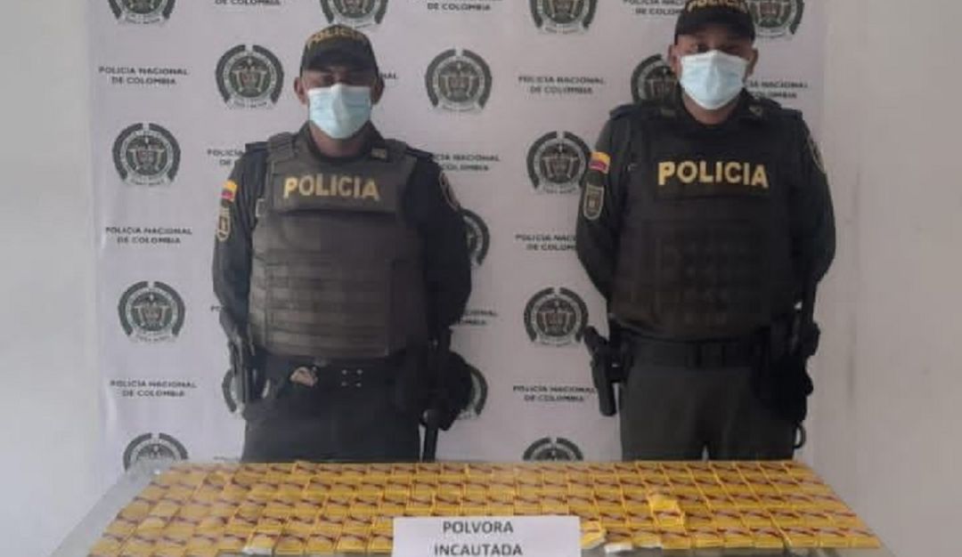 Pólvora incautada. Pólvora incautada.