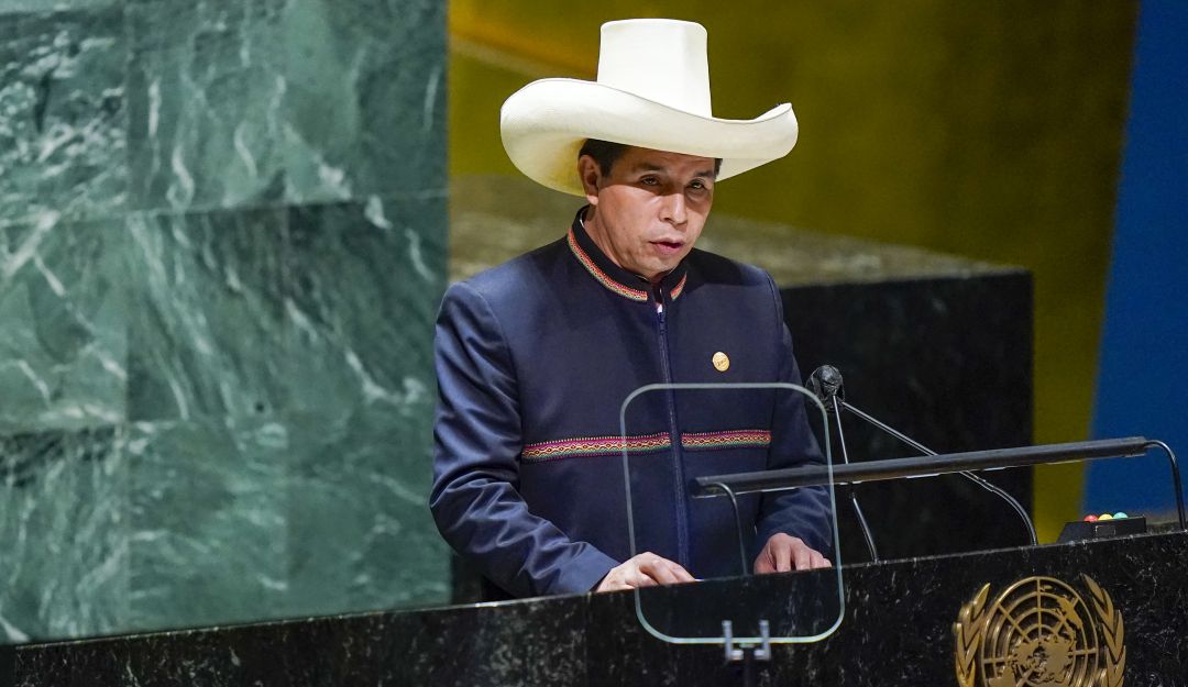 El presidente peruano Pedro Castillo El presidente peruano Pedro Castillo