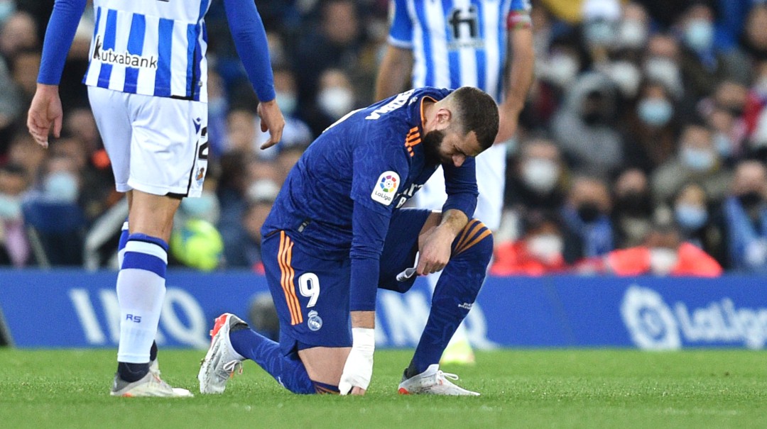 Benzema será baja ante Inter en Champions y es duda para el derbi
