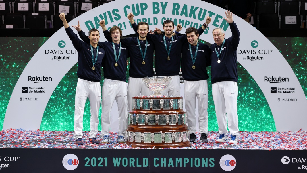Rublev y Medvedev guían a Rusia a su tercera Copa Davis ante Croacia