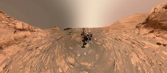 Selfie 360° del róver Curiosity de Marte Selfie 360° del róver Curiosity de Marte