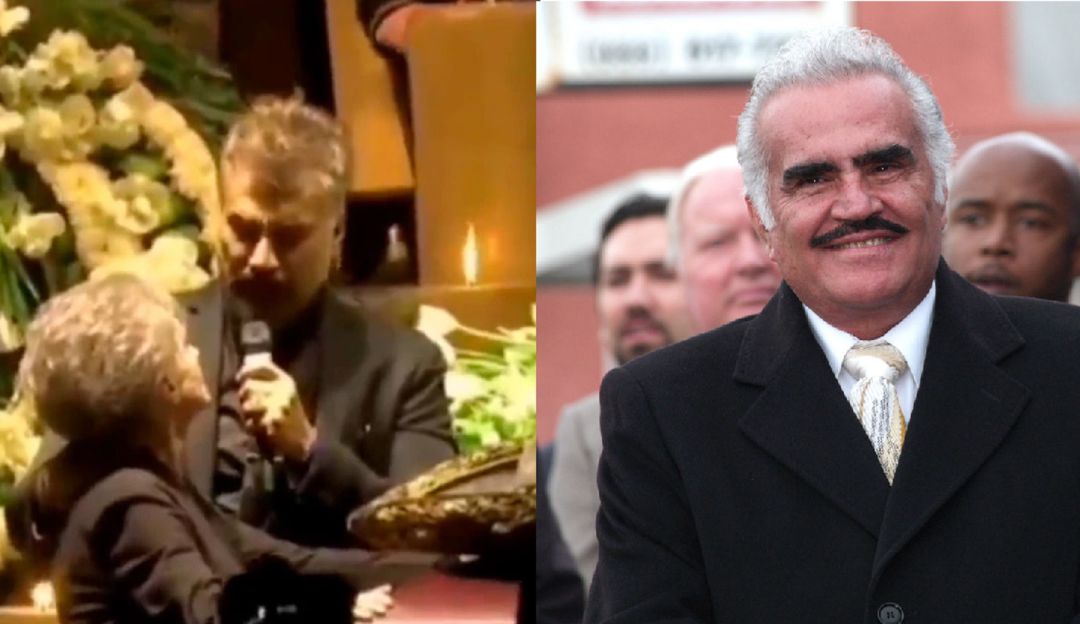 Alejandro Fernández, su madre y Vicente Fernández. Alejandro Fernández, su madre y Vicente Fernández.
