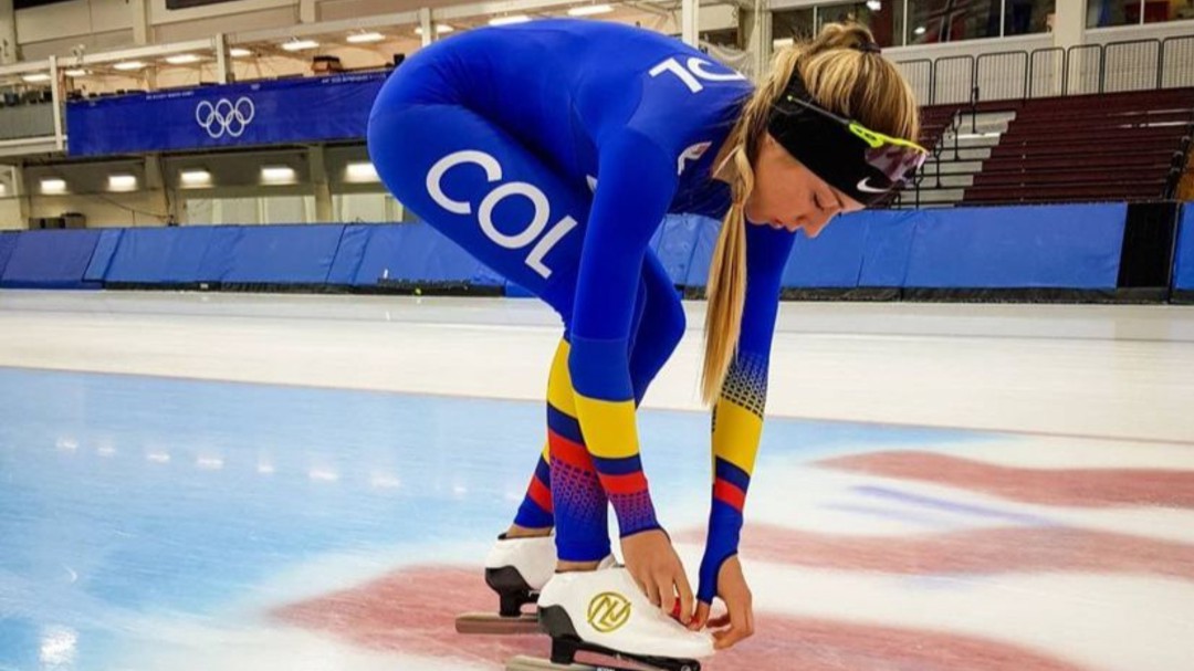 La patinadora colombiana que participará en los Olímpicos de Invierno