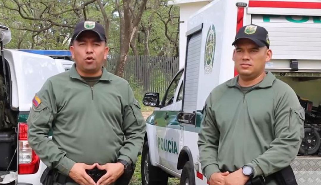 Los intendentes William Bareño Ardila (Izquierda) y David Reyes Jiménez (Derecha). Los intendentes William Bareño Ardila (Izquierda) y David Reyes Jiménez (Derecha).