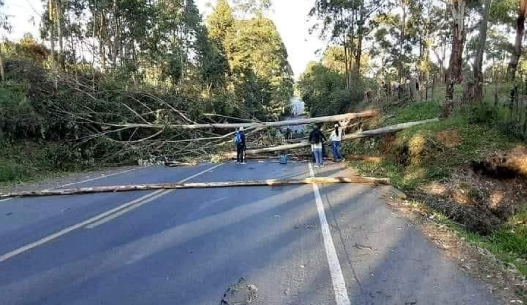 Campesinos bloquearan las vías que del municipio de Caloto conducen a otras poblaciones Campesinos bloquearan las vías que del municipio de Caloto conducen a otras poblaciones