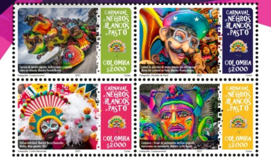 Emisión filatélica sobre el Carnaval de Negros y Blancos Emisión filatélica sobre el Carnaval de Negros y Blancos
