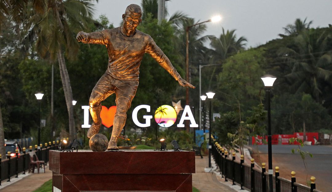 Estatua de Cristiano Ronaldo en la India Estatua de Cristiano Ronaldo en la India