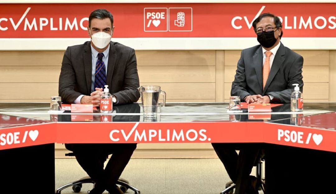 Pedro Sánchez, presidente de España, en reunión con Gustavo Petro Pedro Sánchez, presidente de España, en reunión con Gustavo Petro